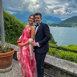 Elegant Pink Floral Dress